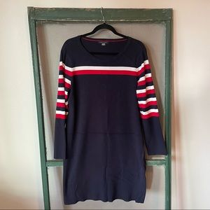 Tommy Hilfiger Knee Length Sweater Dress / Extra Large / Long Sleeve / Midi